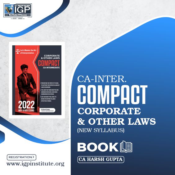 CA Inter Law Compact Book New Course (Latest Edition for May & Nov 2022